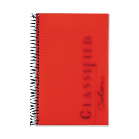 Tops Business Forms TOPS, COLOR NOTEBOOKS, 1 SUBJECT, NARROW RULE, RUBY RED COVER, 8.5 X 5.5, 100PK 73505